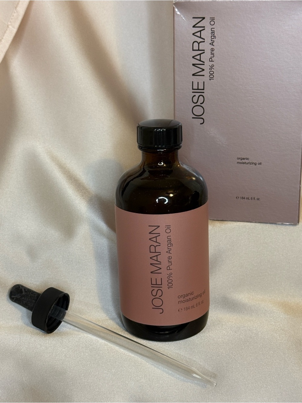 Josie Maran 100% Pure Argan Oil 6 oz / 184 ml Jumbo Size With Dropper NIB